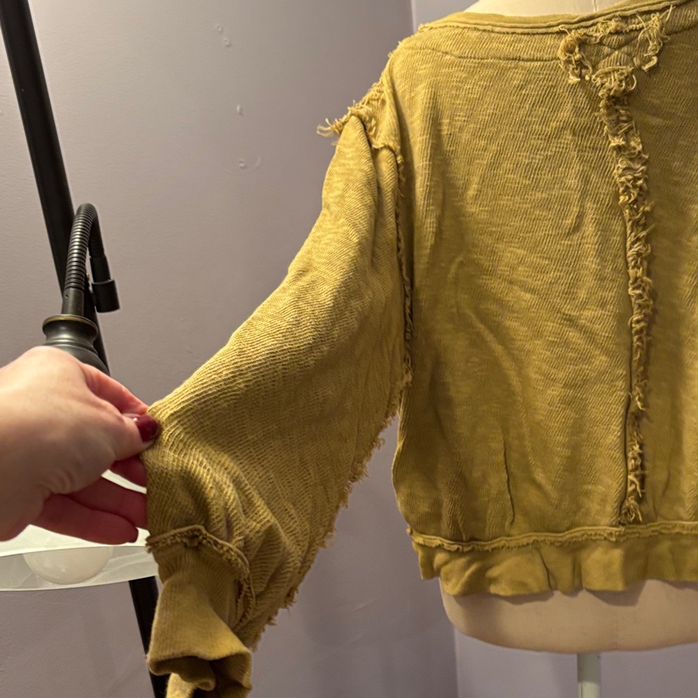 We The Free Olive Button-Down Shirt - Picture 3 of 6